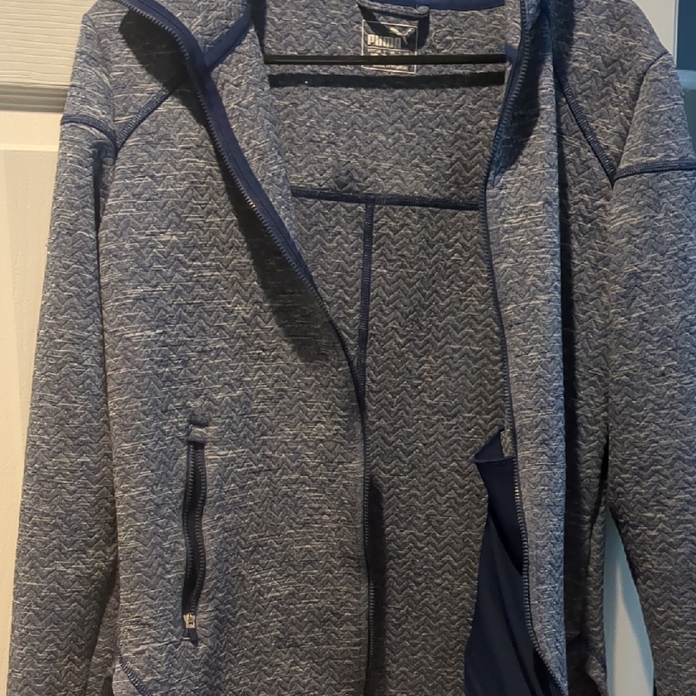 Puma Heathered Blue Full-Zip Jacket - Picture 8 of 12